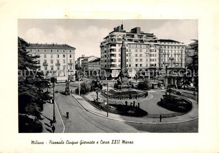 Milano Piazzale Cinque Giornate e Corso XXII Marzo Monumento