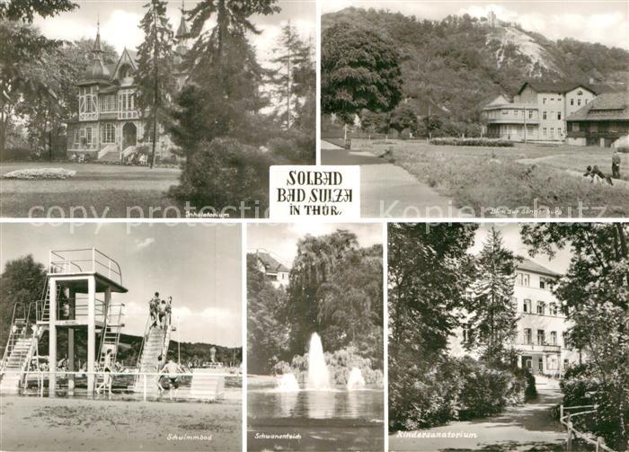 Bad Sulza Inhalatorium Sonnenburg Schwimmbad Schwanenteich Sanatorium