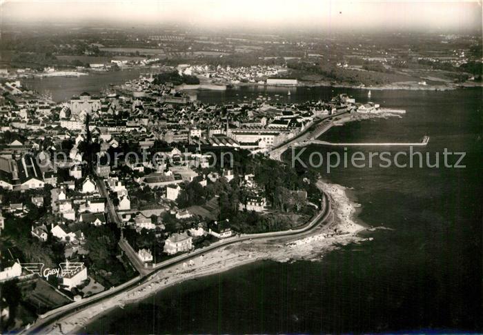 Concarneau Finistere La Corniche et la Plage des Dames vue aérienne