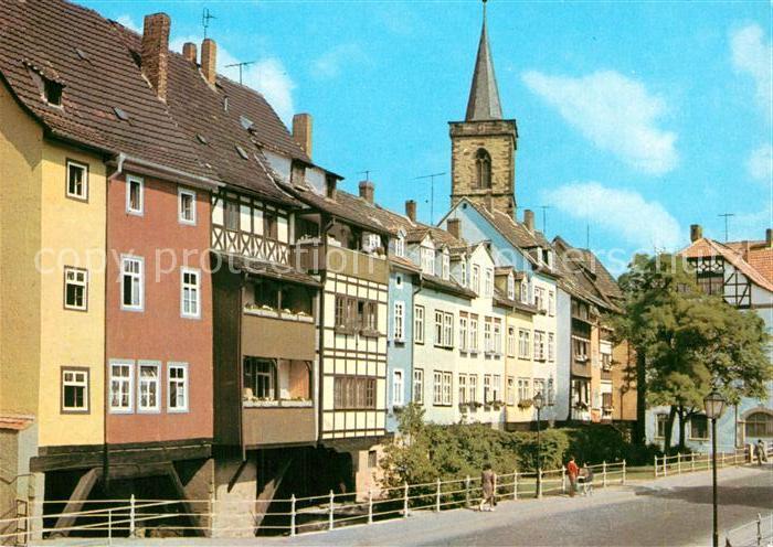 Erfurt Kraemerbruecke Kirchturm