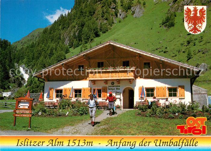 Hinterbichl Praegraten Islitzer Alm Umbalfaelle Wasserfall Wasserschaupfad Alpen