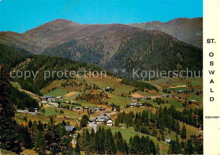 St Oswald Kaernten Panorama Sommerfrische Wintersportplatz Alpen