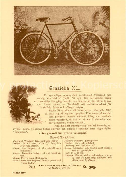 Fahrrad Bicycle Bicyclette Velo Bicicletta Bicicleta-- Graziella XL 1897 Stockho