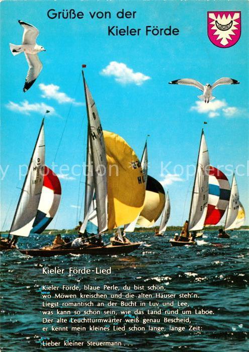 Segelboote Kieler Foerde Lied Moewen