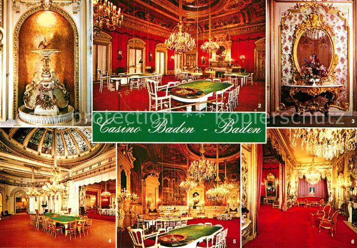 Casino Spielbank Baden-Baden Roter Saal Salon Pompadour Florentiner Saal