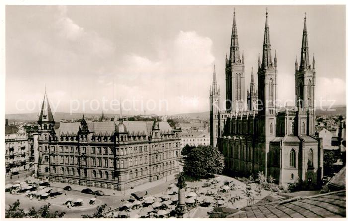 Wiesbaden Marktplatz Marktkirche