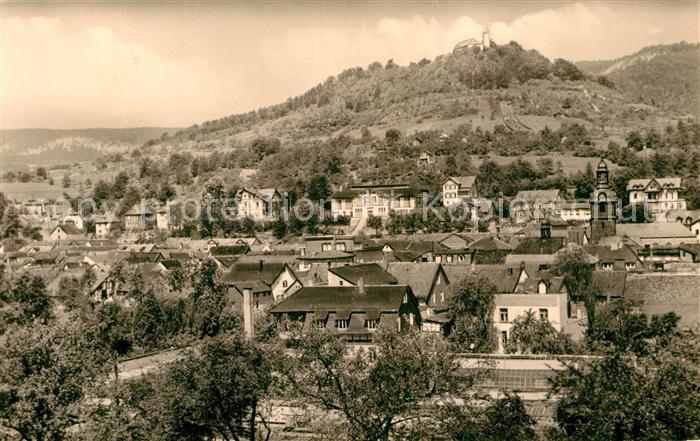 Blankenburg Thueringen mit Burg Greifenstein