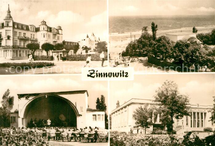 Zinnowitz Ostseebad FDGB-Heim Glueckauf Strand Musikpavillon Kulturhaus