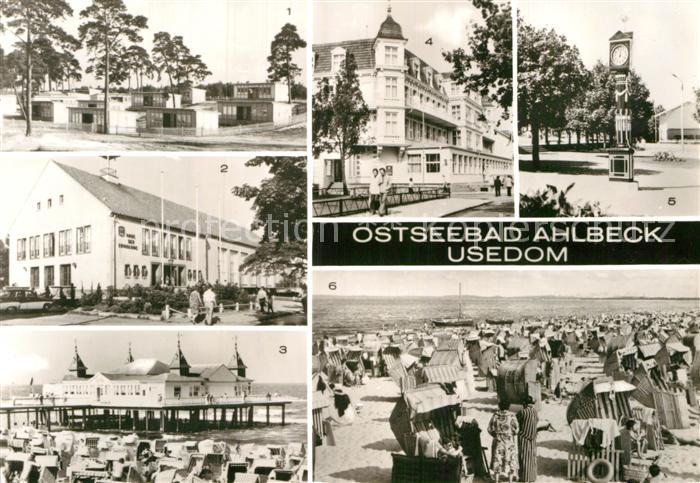 Ahlbeck Uecker-Randow Urlauberdorf Haus der Erholung Seebruecke Strand