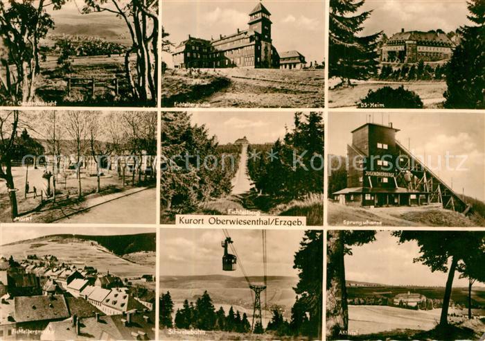 Oberwiesenthal Erzgebirge Fichtelberghaus DS Heim Sprung-Schanze Seilbahn Markt