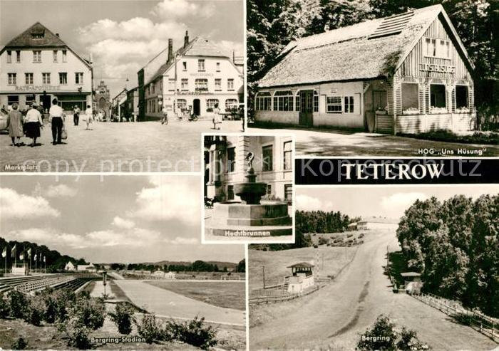 Teterow Mecklenburg Vorpommern Marktplatz HOG Uns Huesung Bergring Stadion