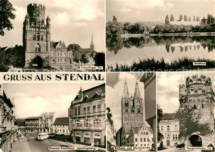 Stendal Uenglinger Tor Stadtsee Textilhaus Sperlingsberg Tangermuender-Tor