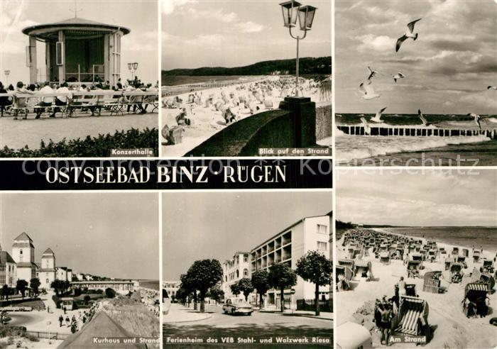 Binz Ruegen Konzerthalle Strand Kurhaus Ferienheim Stahl - und Walzwerk Riess