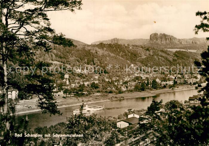 Bad Schandau mit Schrammsteinen