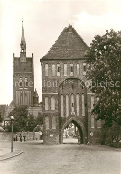 Usedom Mecklenburg-Vorpommern Anklamer Tor Kirchturm