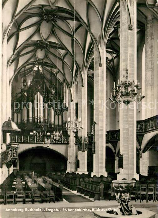 Annaberg-Buchholz Erzgebirge St. Annenkirche Orgel