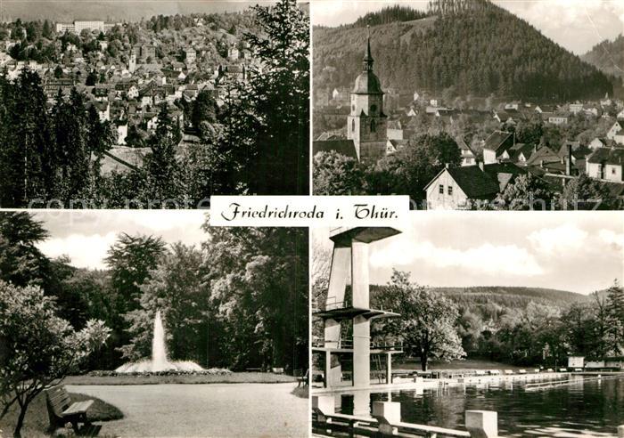 Friedrichsroda Freibad Park Kirche