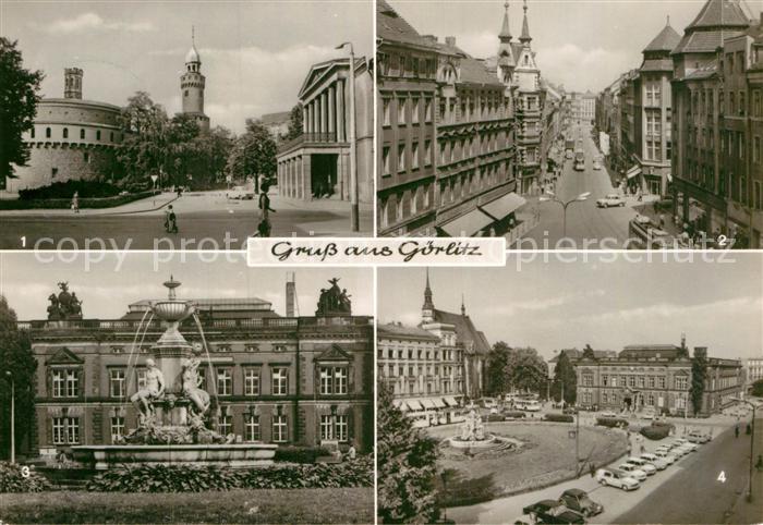 Goerlitz Sachsen Kaisertrutz Gerhart-Hauptmann-Theater Berliner-Platz Kunstbrunn