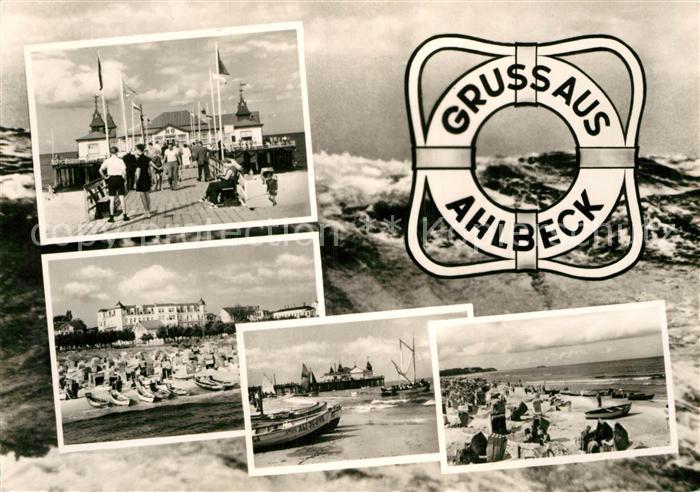 Ahlbeck Ostseebad Strand Seebruecke