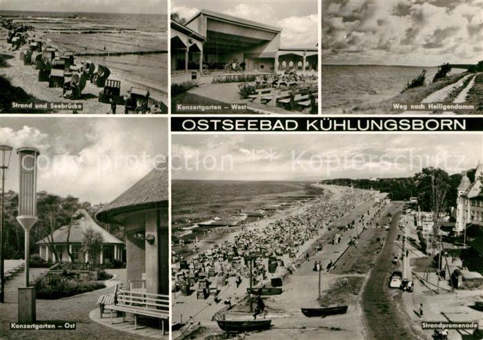 Kuehlungsborn Ostseebad Strand Konzertgarten Promenade