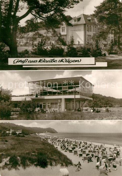 Baabe Ostseebad Ruegen Strand Gebaeude