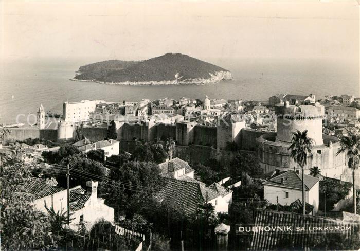 Dubrovnik Ragusa Sa Lokrumon mit Insel