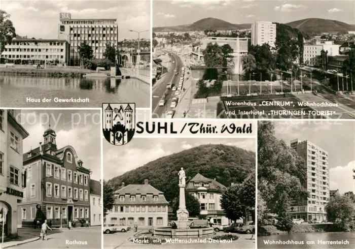 Suhl Thueringer Wald Haus der Gewerkschaften Interhotel-Thueringen Tourist Herre