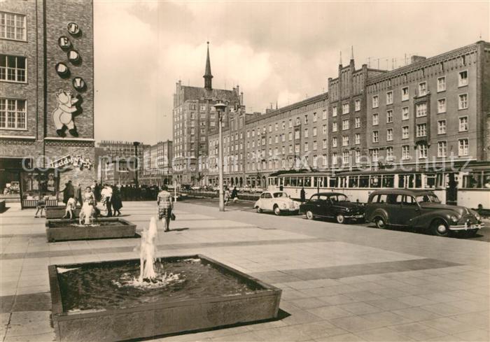ROSTOCK  CITY Lange-Strasse Strassenbahn
