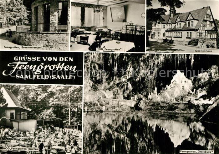 Saalfeld Saale Feengrotte Gralsburg Brunnentempel Quellenhaus