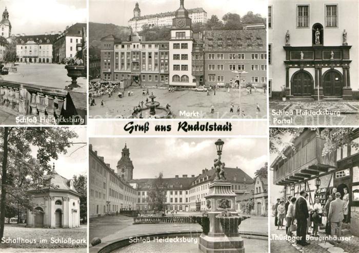 Rudolstadt Schloss Heidecksburg Schallhaus im Schlosspark thueringer Bauernhaeus