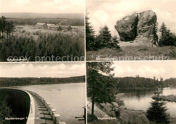 Schneckenstein Hammerbruecke Schullandheim Vogtland-See Muldenberger-Talsperre