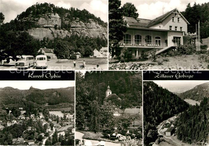 Oybin Sachsen Zittauer Gebirge Fliegeraufnahme Tal-Teufelsmuehle FDGB-Heim Casin