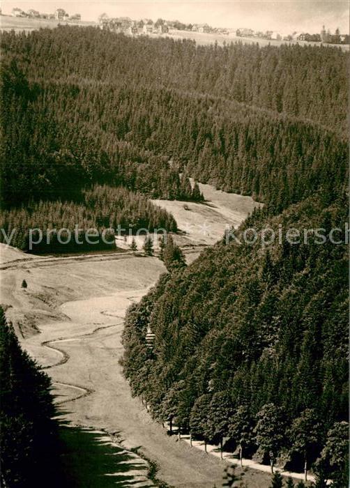 Frauenwald Thueringen Fliegeraufnahme