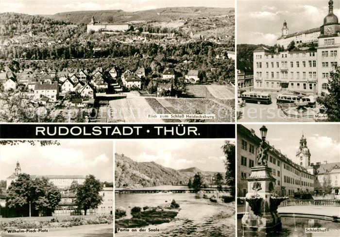 Rudolstadt Fliegeraufnahme Schloss Heidecksburg Markt Schlosshof Saale Wilhelm-P