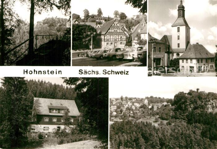 Hohnstein Saechsische Schweiz Burg Markt Kirche Ferienheim Grundmuehle