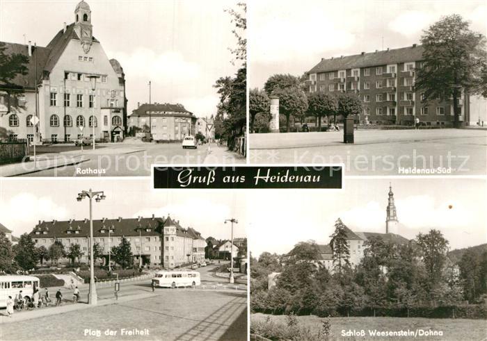 Heidenau Sachsen Rathaus Schloss-Weesenstein Dohna Platz-der-Freiheit