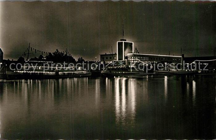 Friedrichshafen Bodensee Hafenbeleuchtung