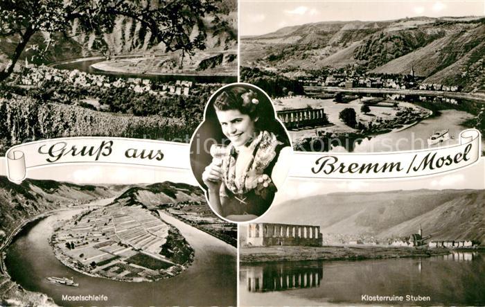 Bremm Mosel Panorama Klosterruine Stuben Moselschleife Weinprinzessin