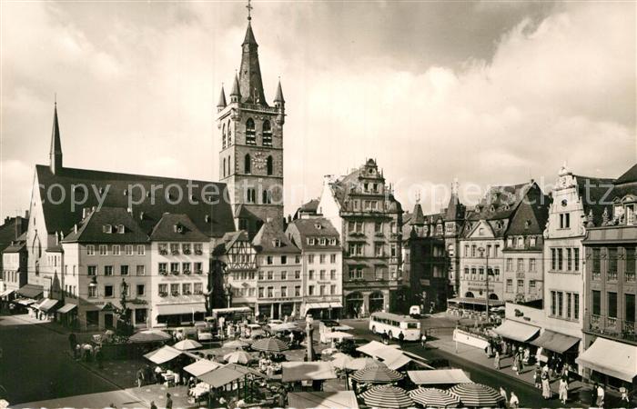Treves Trier Place du Marche Marktplatz St Gangolf Kirche