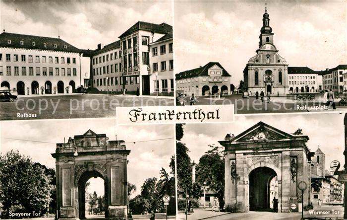 Frankenthal Pfalz Rathaus Platz Speyerer Tor Wormser Tor