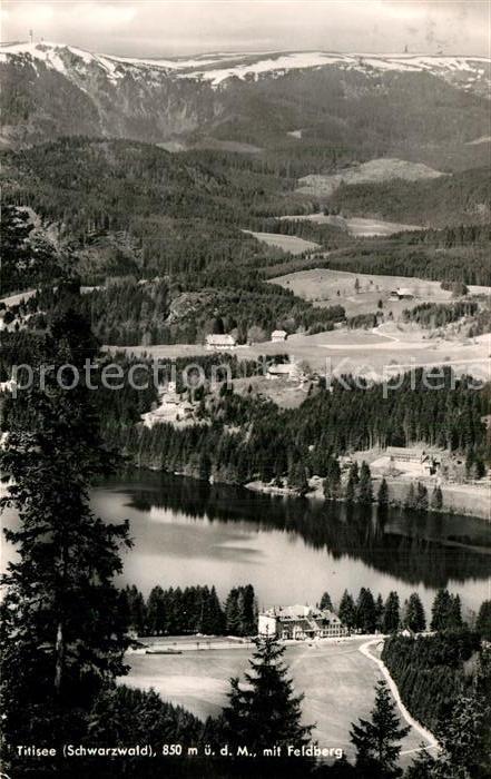 Titisee Panorama Blick zum Feldberg Schwarzwald