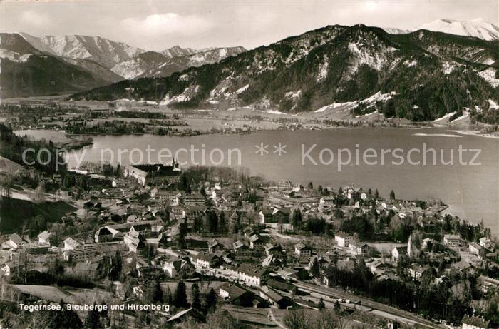 Tegernsee Panorama Blauberge und Hirschberg Bayerische Voralpen