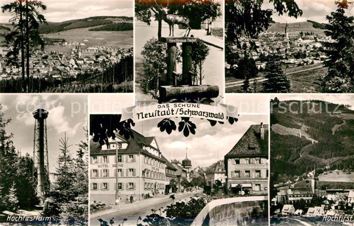 Neustadt Schwarzwald Panorama Hochfirstturm Aussichtsturm Strassenpartie Hirschb