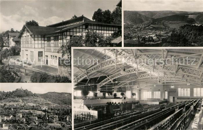 Bad Blankenburg Konferenzhalle Innenansicht Landschaftspanoramma