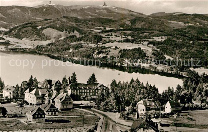 Titisee mit Feldberg und Seebuck Schwarzwald Fliegeraufnahme