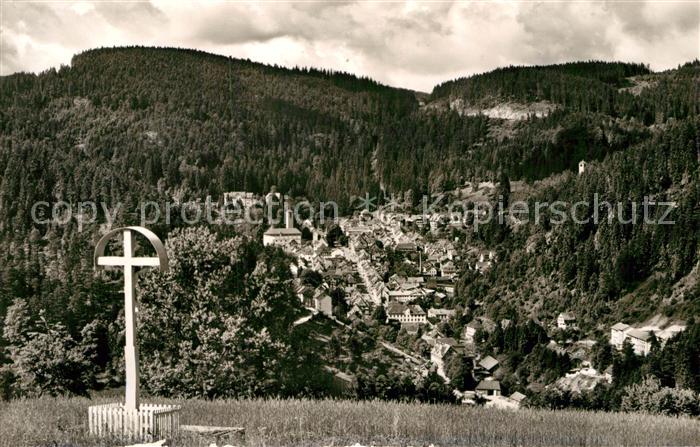 Triberg Schwarzwald Panorama Blick vom Hohnen Kreuz