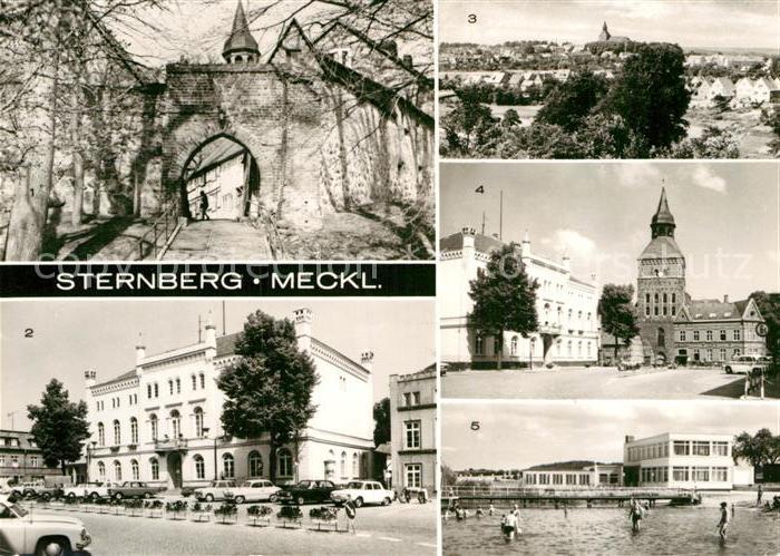 Sternberg Mecklenburg Muehlentor Rathaus Teilansicht Karl Liebknecht Strasse Bad