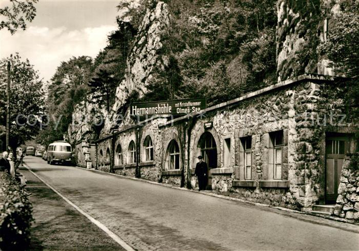 Ruebeland Harz Eingang zur Hermannshoehle