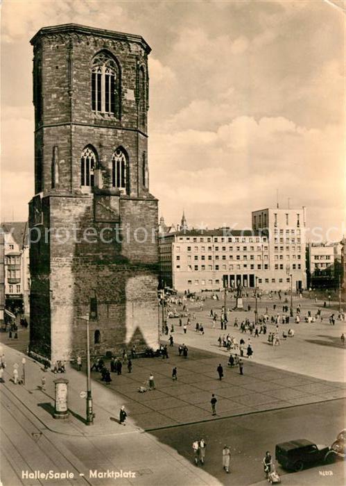 Halle Saale Marktplatz Roter Turm