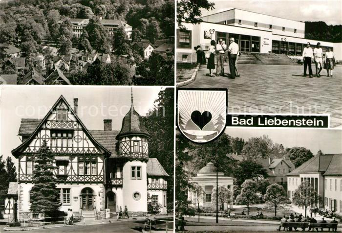Bad Liebenstein Kurhaus Kulturhaus Postamt Brunnentempel Badehaus